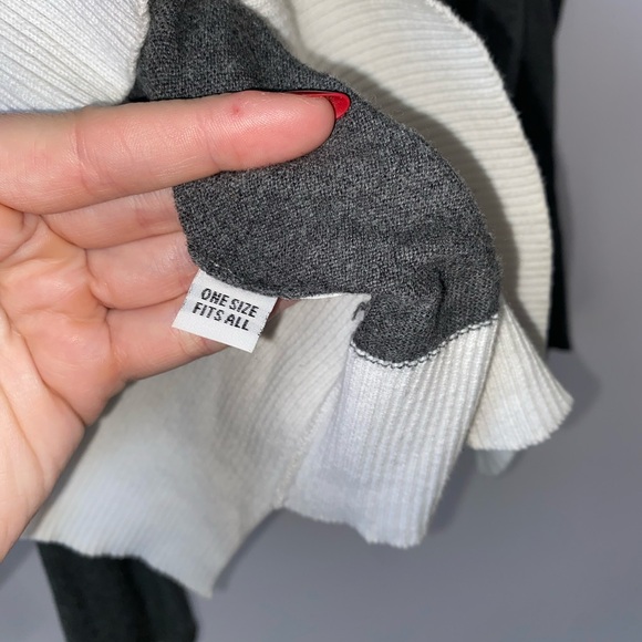 PLANET by Lauren G Pima Cotton Color Block Mock Neck Sweater - Picture 5 of 5